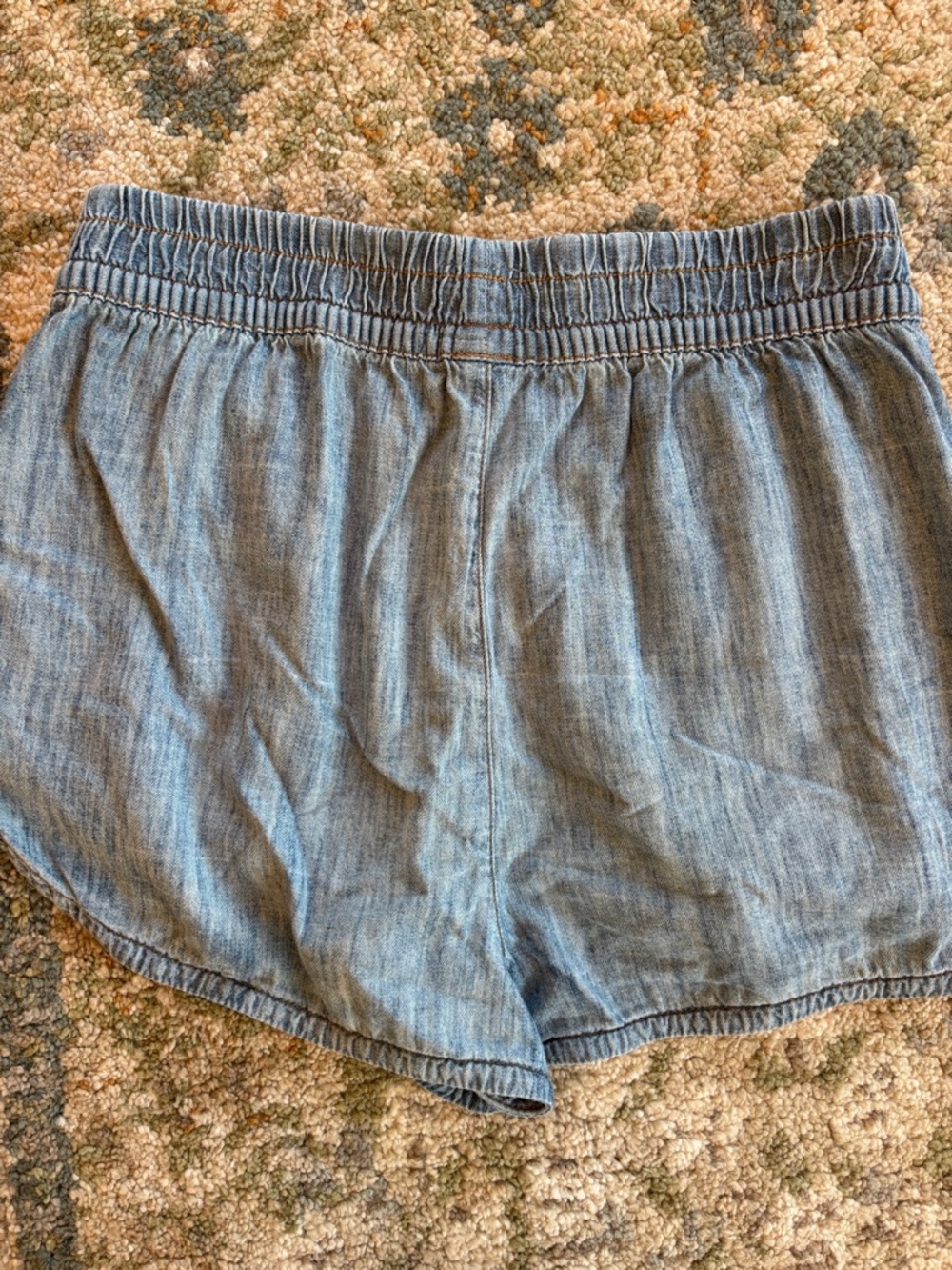Aviator Nation Light Blue Chambray Athletic Shorts - Picture 2 of 4